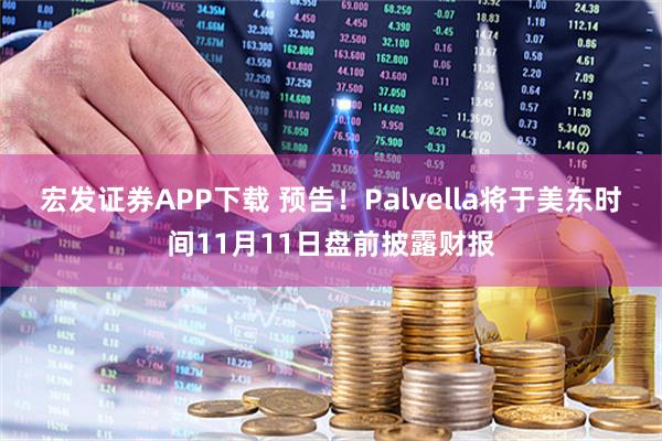 宏发证券APP下载 预告！Palvella将于美东时间11月11日盘前披露财报